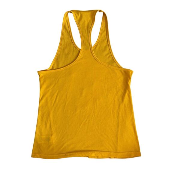 Gymshark Yellow Racer Back Tank Small - Picture 3 of 5